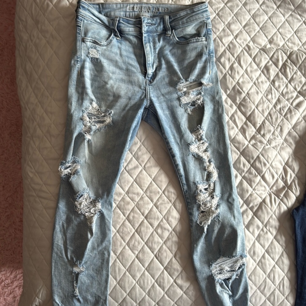 American Eagle ripped jeans